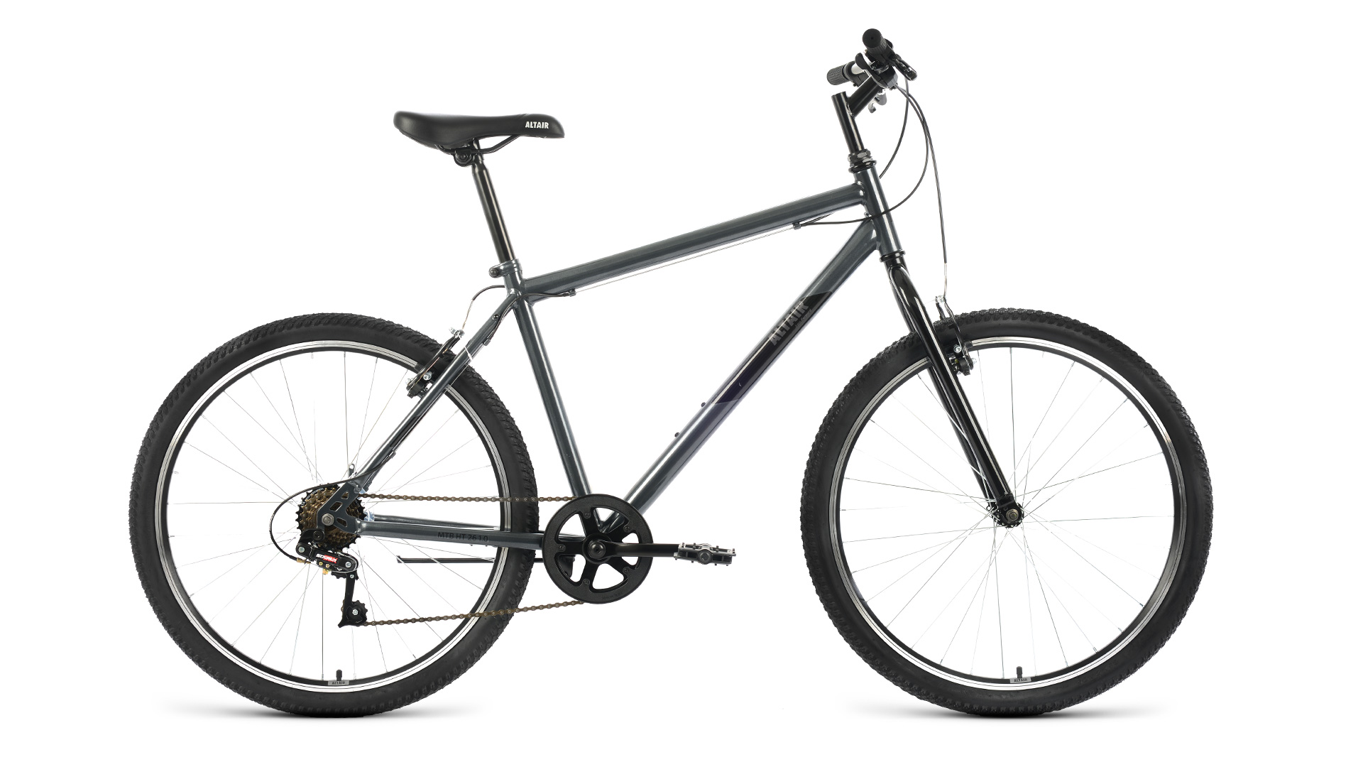 фото Велосипед altair mtb ht 1.0 2022 17" темный/серый/черный