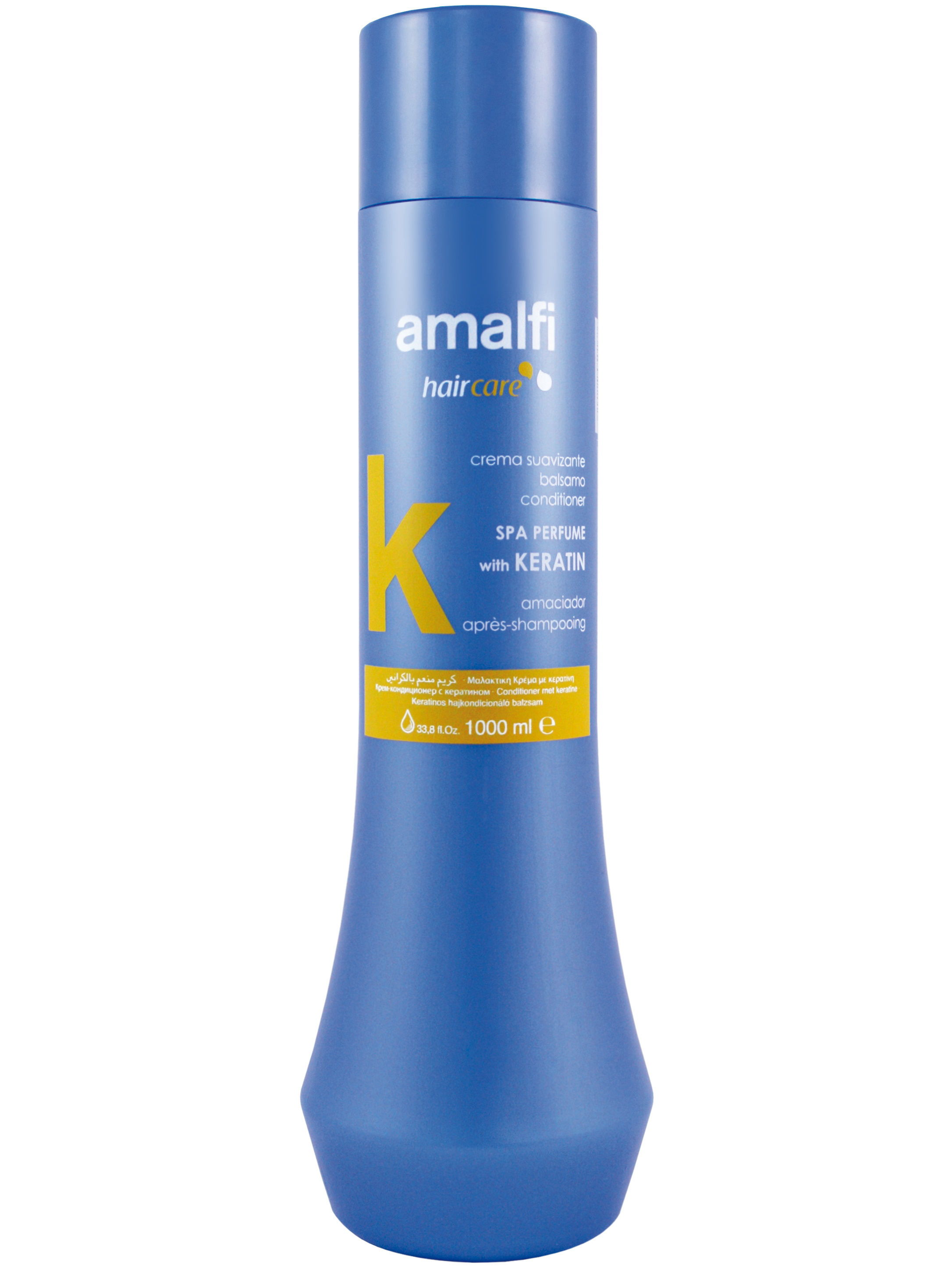 Кондиционер для ухода за волосами AMALFI с кератином spa 1000 мл шампунь bes fragrance с премиальной отдушкой лакрица 1000 мл