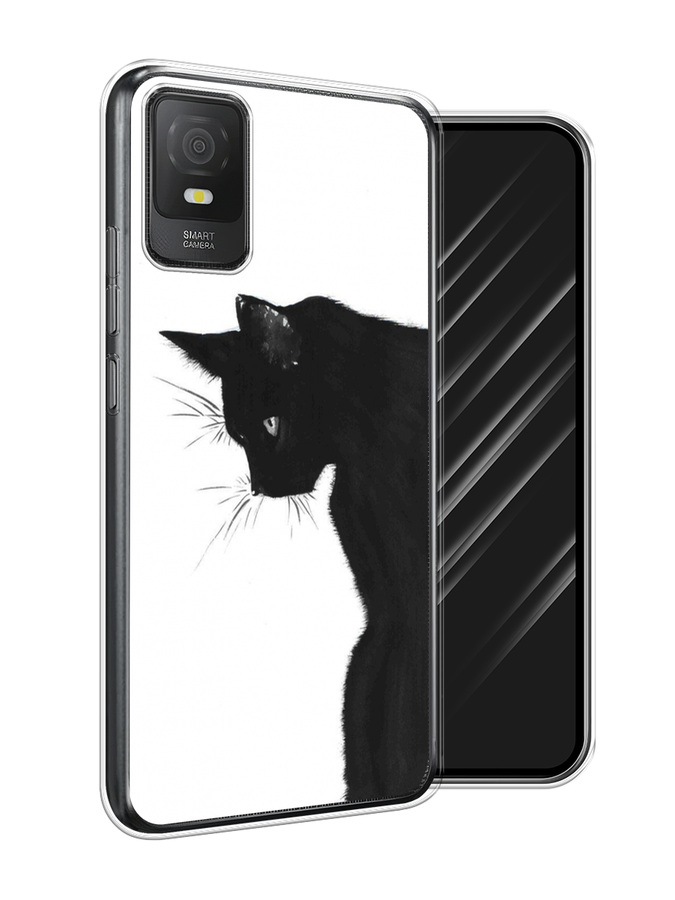 

Чехол Awog на TCL 403 "Black cat", Черный;белый, 291650-1