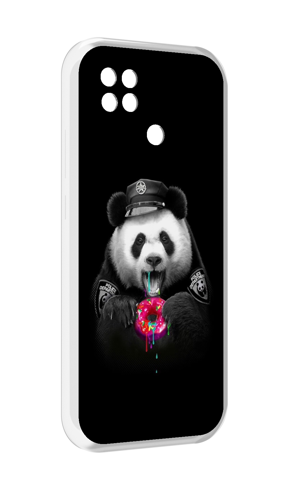 

Чехол MyPads Панда-с-пончиком для Xiaomi Poco C40, Прозрачный, Tocco