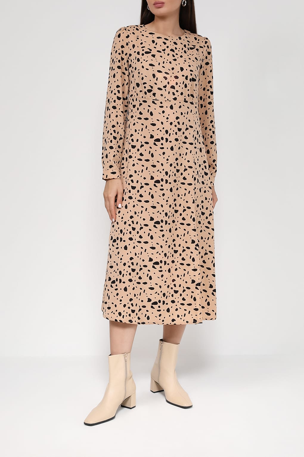

Платье женское BELUCCI BL23085407MRKT бежевое XL, Бежевый, BL23085407MRKT