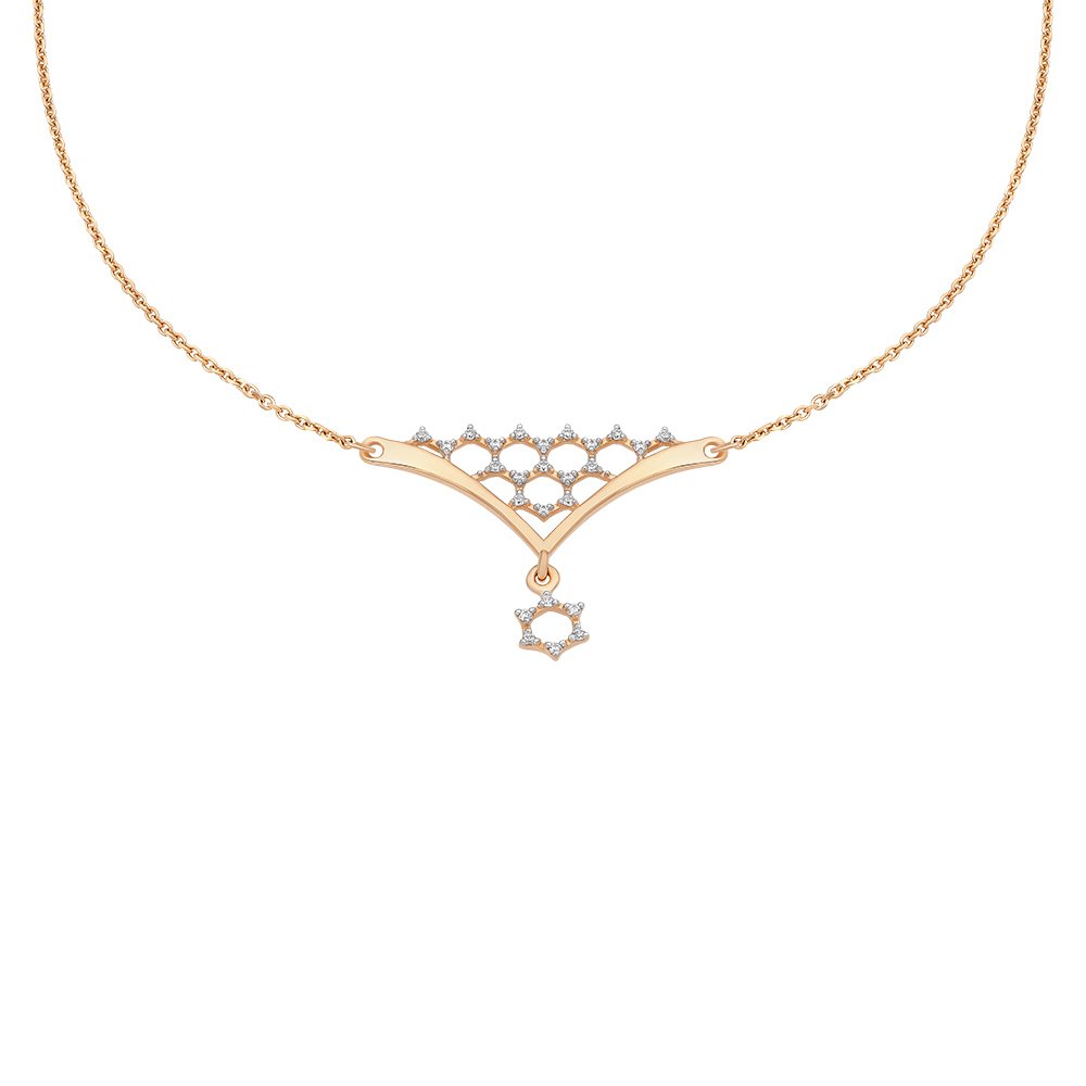 

Колье из красного золота с фианитом 45 см 585Gold 506000072, 506000072