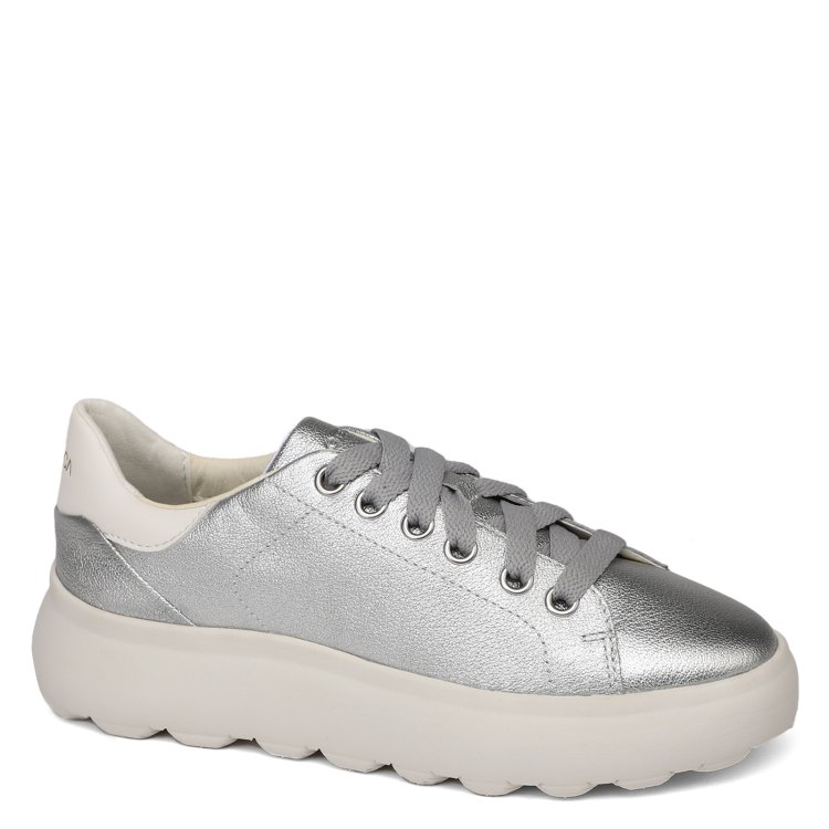 

Кеды женские GEOX D45TCC серебристые 37 EU, Серебристый, D45TCC