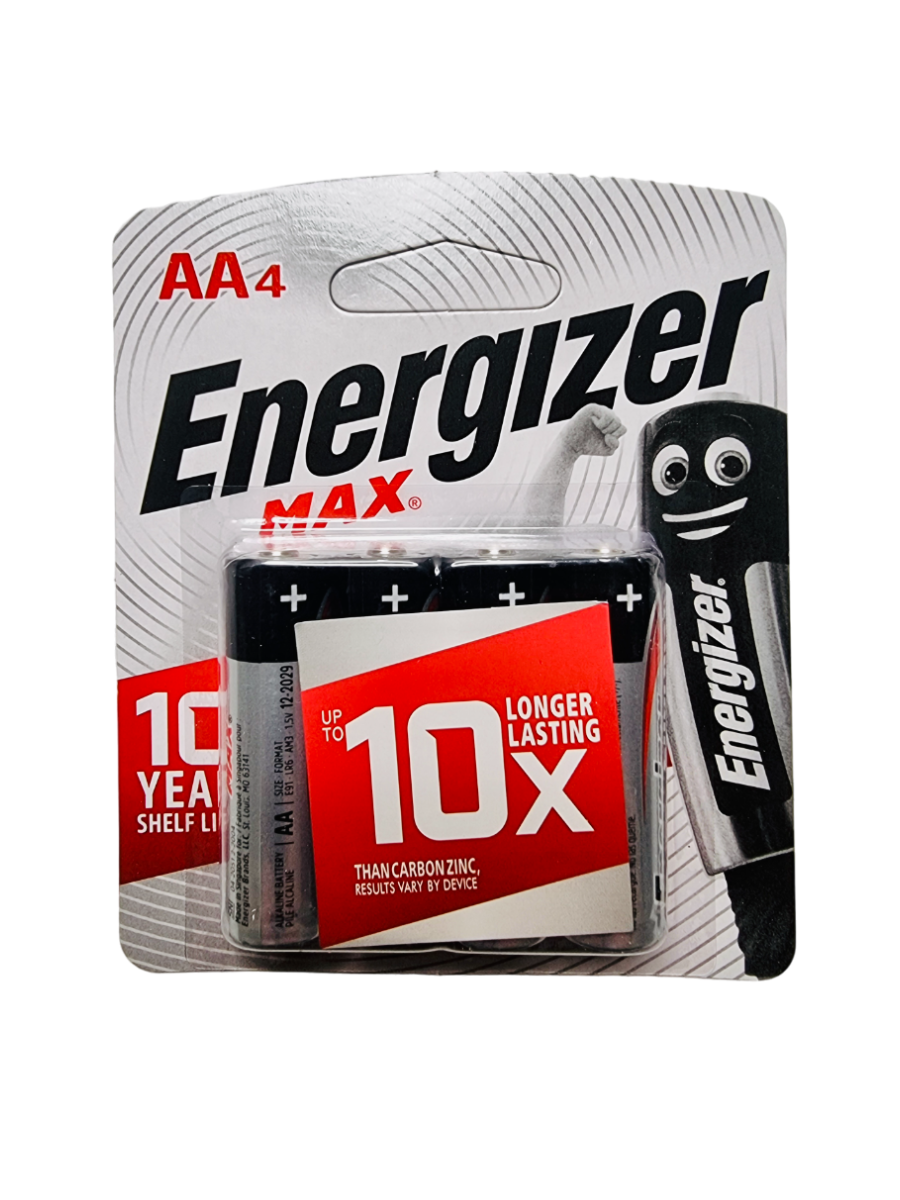 

Батарейки пальчиковые Energizer MAX E91/AA/4 шт./Алкалиновые, MAX E91/AA