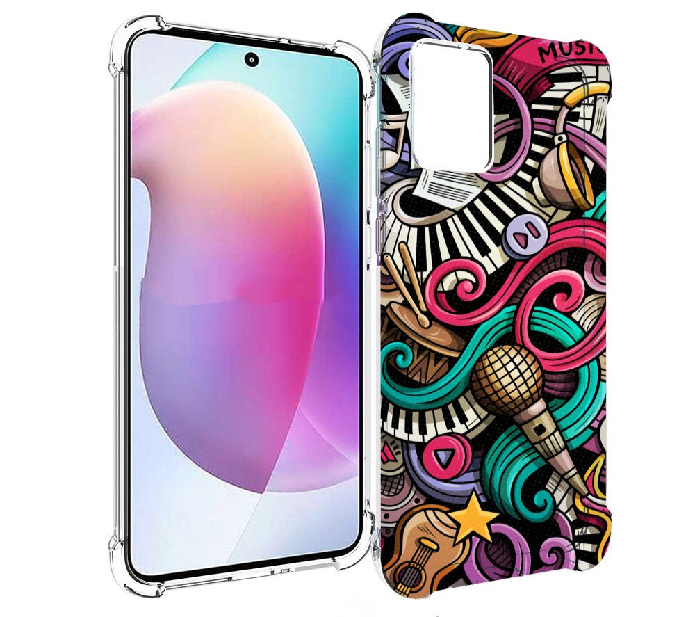 

Чехол MyPads любимая-музыка для Motorola Edge 30 Neo, Прозрачный, Tocco