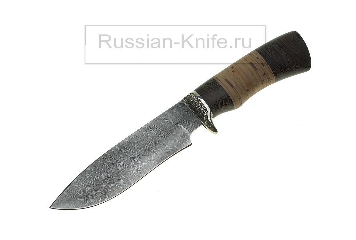 

Нож Волчица (дамасская сталь), А. Жбанов, рукоять - береста