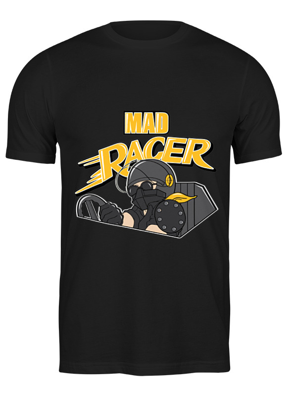 

Футболка мужская Mad racer 3025777 Printio черная L, Mad racer 3025777