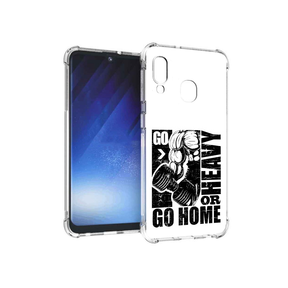

Чехол MyPads Tocco для Samsung Galaxy A20e накаченные руки (PT133424.505.496), Прозрачный, Tocco