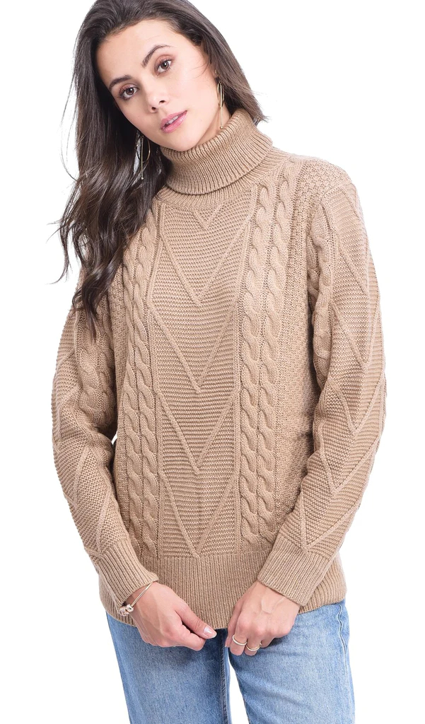 Свитер женский C&Jo CJF759 бежевый L