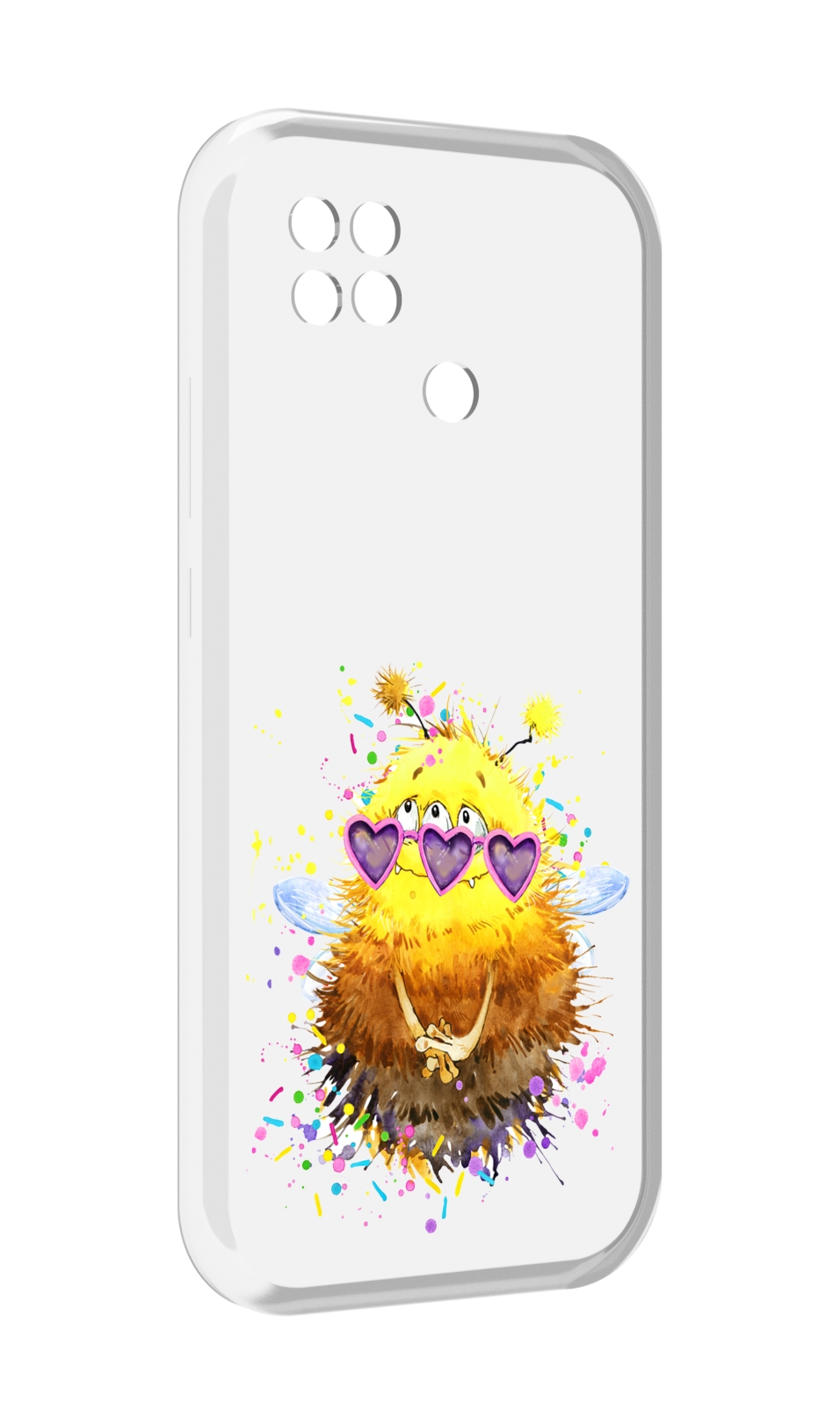 

Чехол MyPads Пушитый шмель для Xiaomi Poco C40, Прозрачный, Tocco