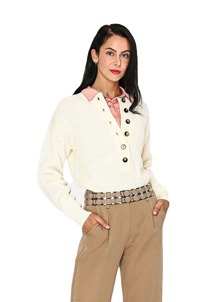 Свитер женский Assuili ASF1201 белый S