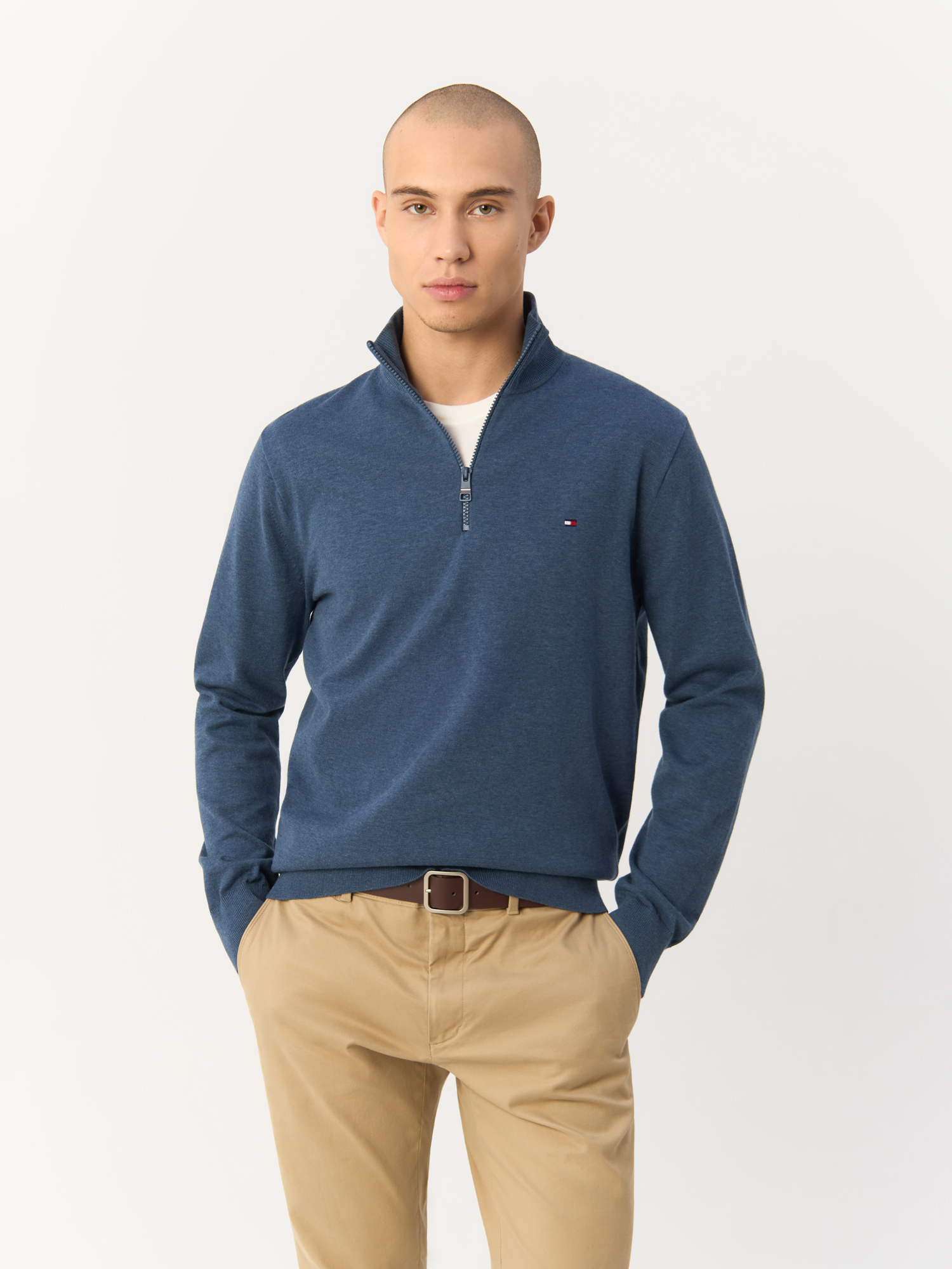 

Джемпер Tommy Hilfiger для мужчин, синий-DBZ, S/48, MW0MW25352, MW0MW25352