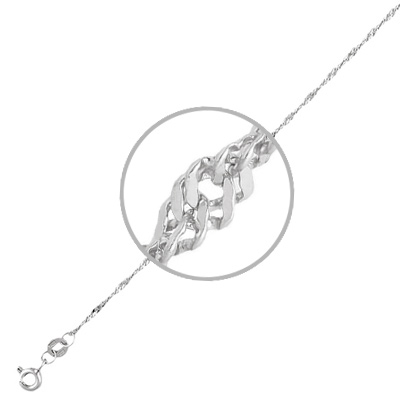 

Цепочка из белого золота 65 см Эстет 01Ц7200125, Серебристый, 01Ц7200125