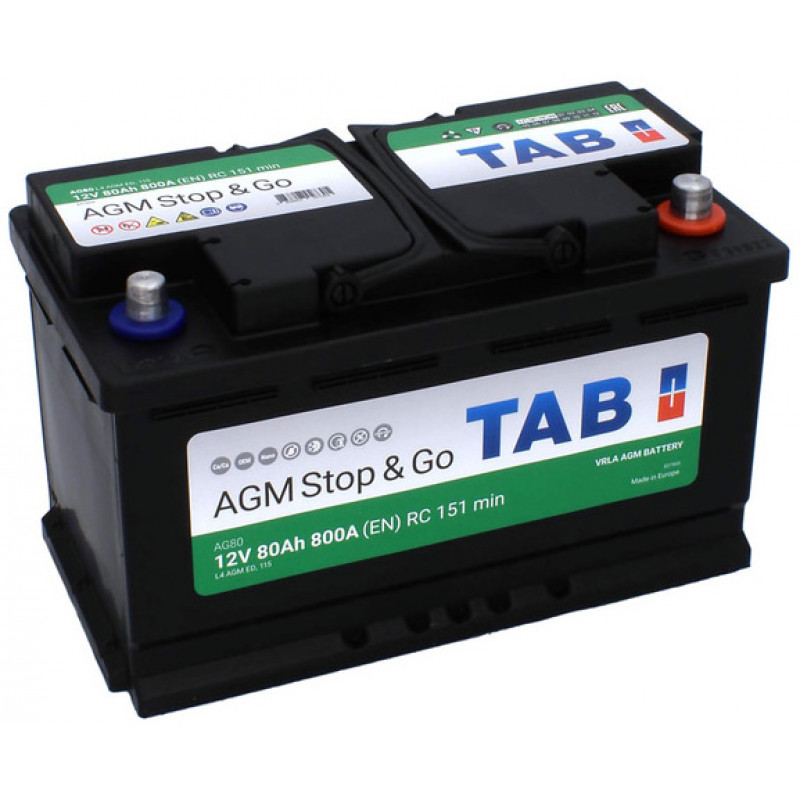 Аккумулятор TAB AGM 80R