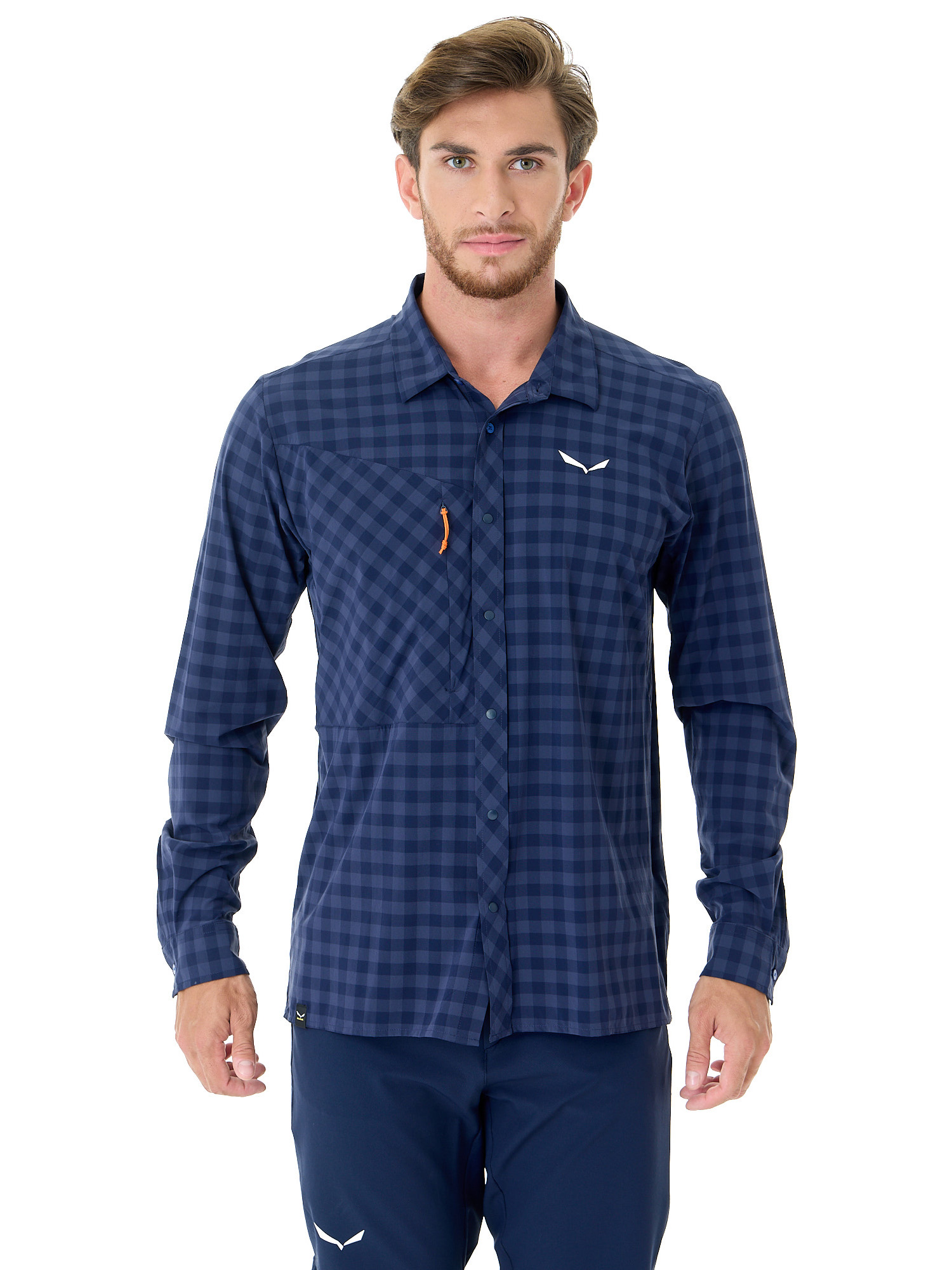 

Рубашка мужская Salewa Puez 2024 синяя 2XL, Синий, Puez 2024