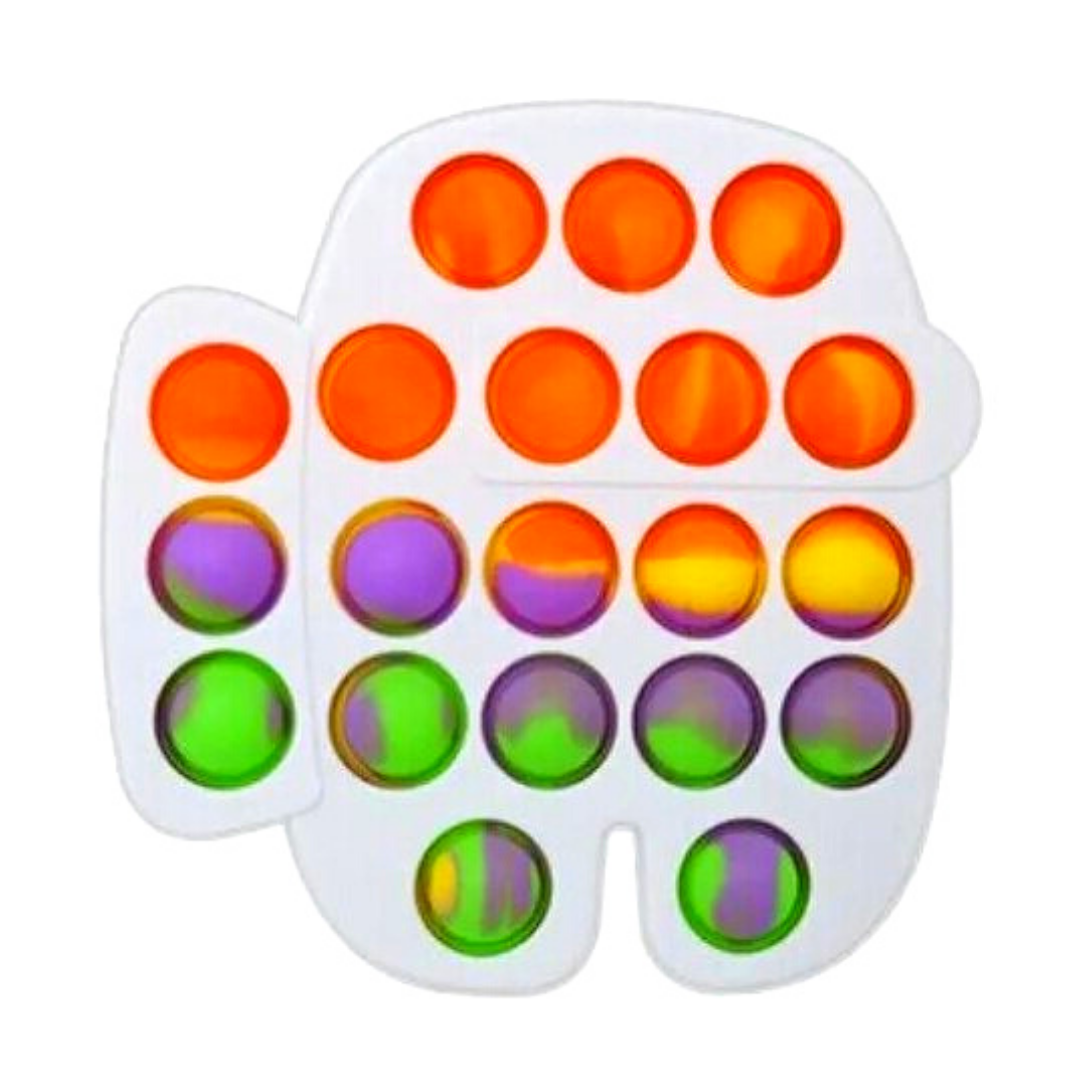 

Игрушка-антистресс Simple Dimple Большой Амонг Ас, 16х17 см Белый