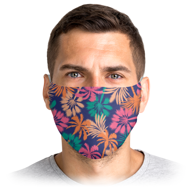 

Многоразовая маска Printio Palm разноцветная S, Palm