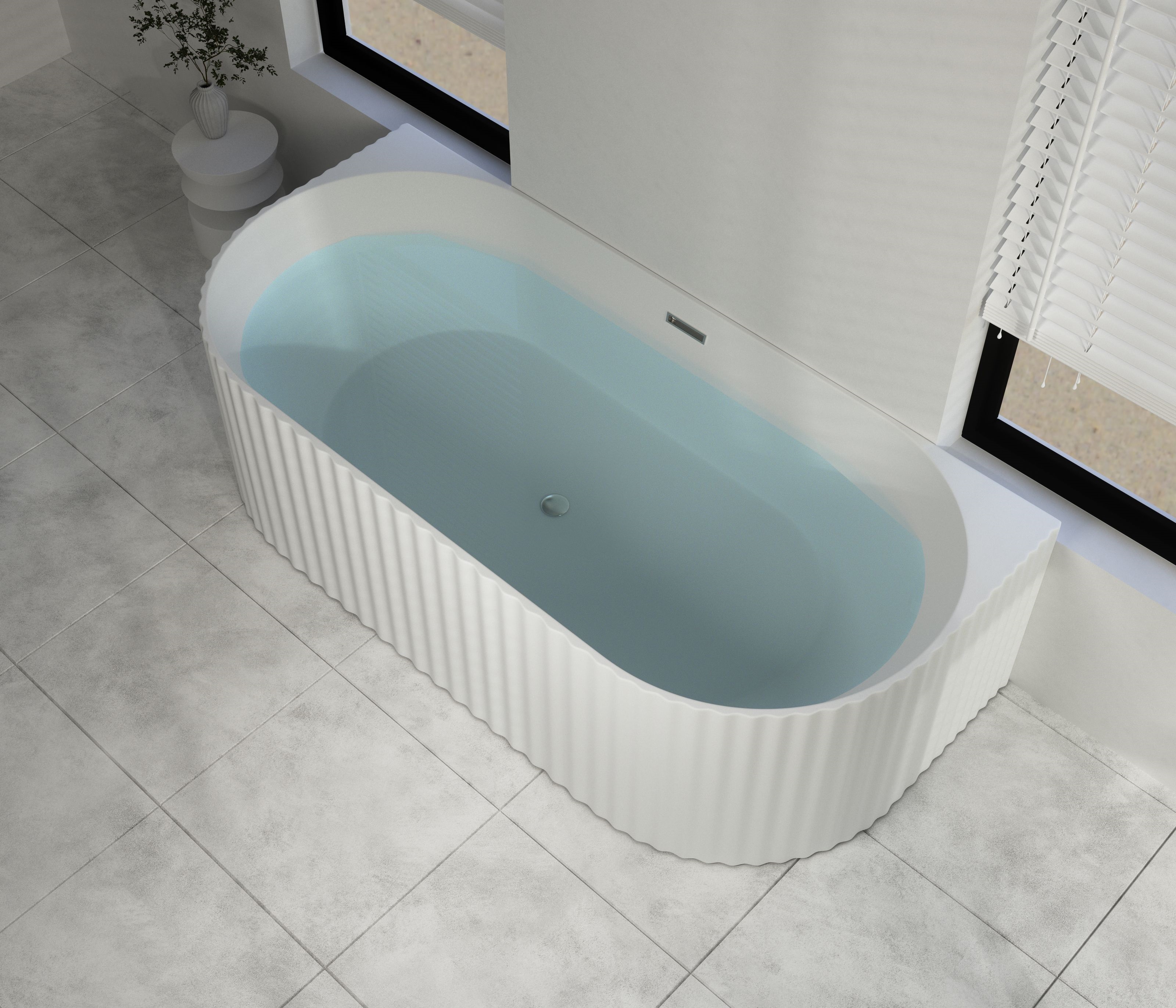 Ванна Cerutti SPA CEZARES W акриловая белая, со сливом-переливом 1700x800x580