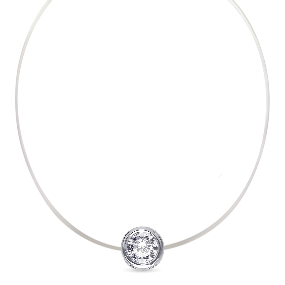 

Колье из серебра 40 см 585Gold 706000494, фианит, 706000494