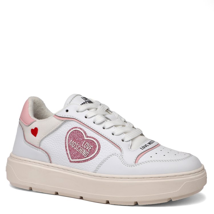 

Кеды женские Love Moschino JA15204G SS24 белые 40 EU, Белый, JA15204G SS24