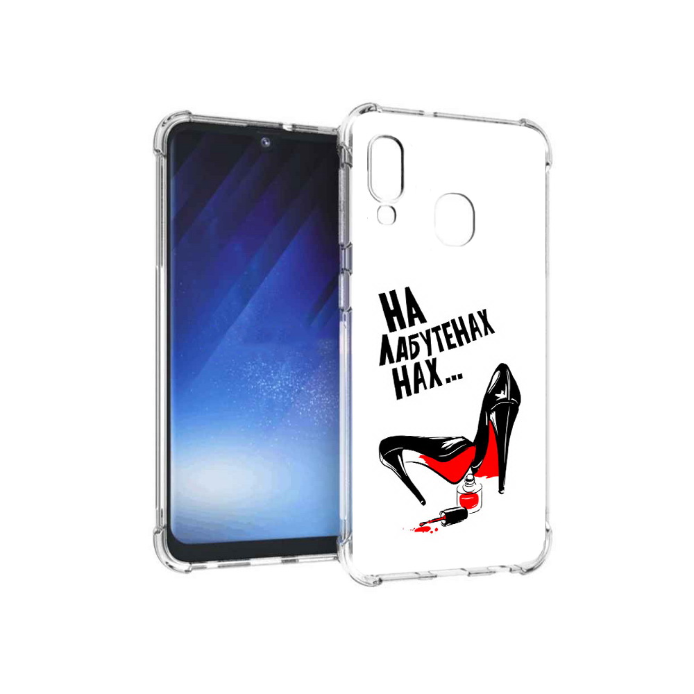 

Чехол MyPads Tocco для Samsung Galaxy A20e на лабутенах (PT133424.505.493), Прозрачный, Tocco