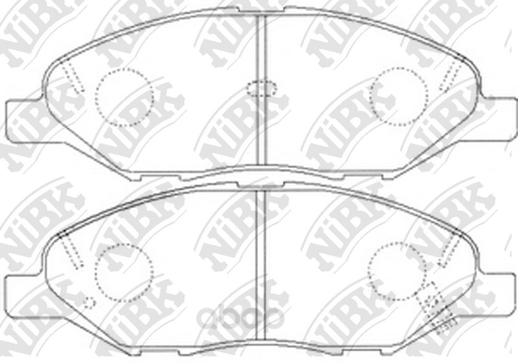 

Комплект тормозных колодок NiBK PN2452