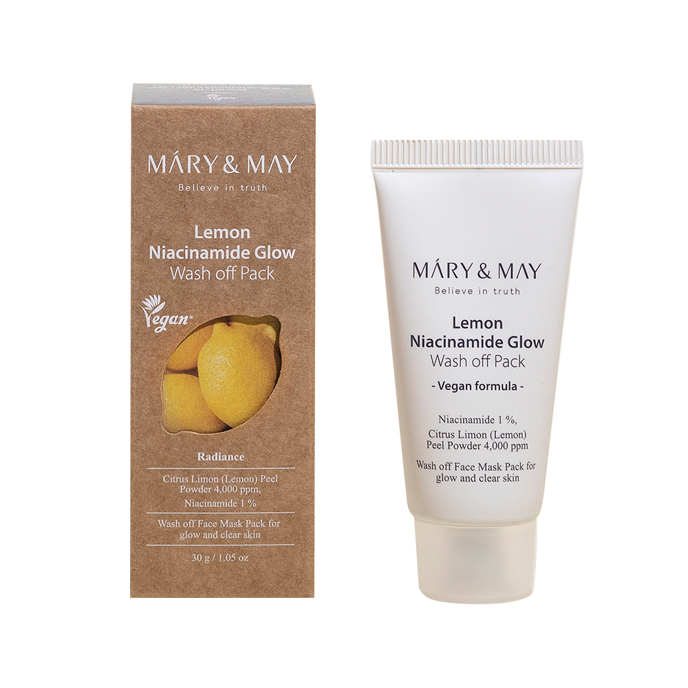 Маска глиняная Mary&May для лица осветляющая Лимон и Ниацинамид 30 г reson укрепляющий дневной крем для лица uplift