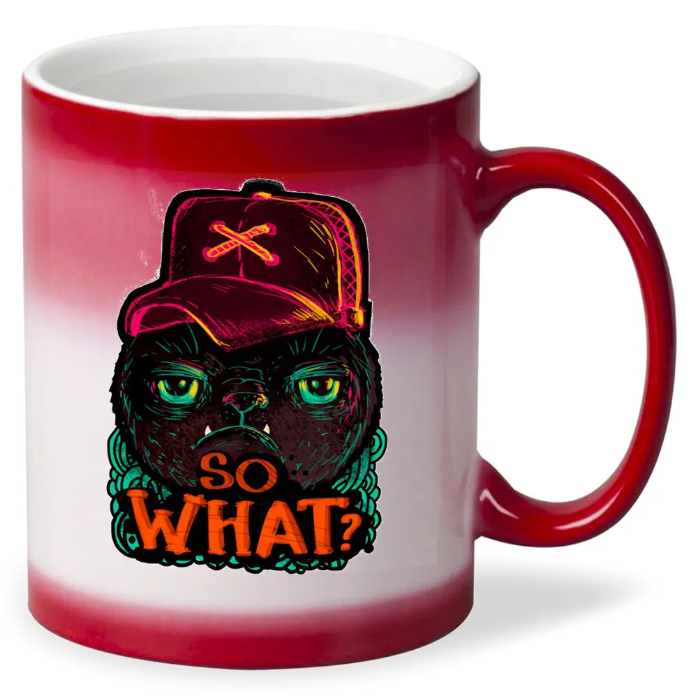 

Кружка CoolPodarok Прикол Стикер so what