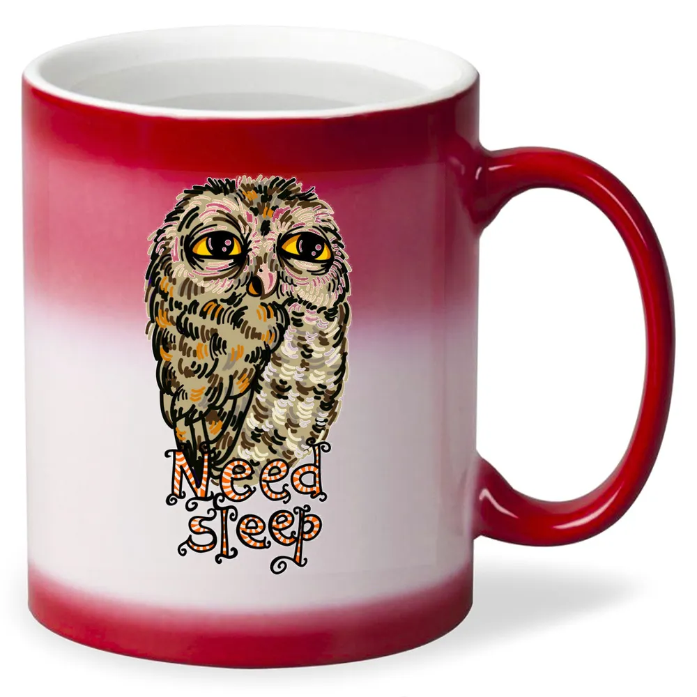 

Кружка CoolPodarok Прикол Сова need sleep