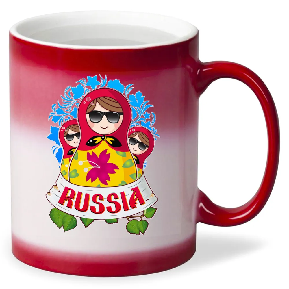 

Кружка CoolPodarok Прикол Матрешки Russia