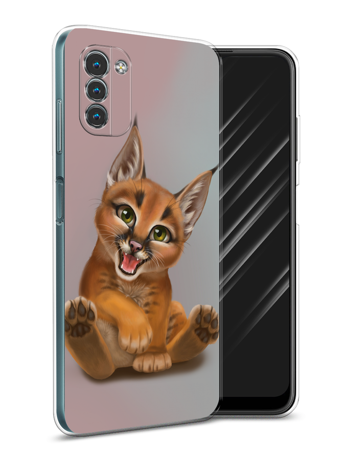 

Чехол Awog на Nokia G11 / Нокиа G11 "Малыш рыси", Разноцветный, 125150-1
