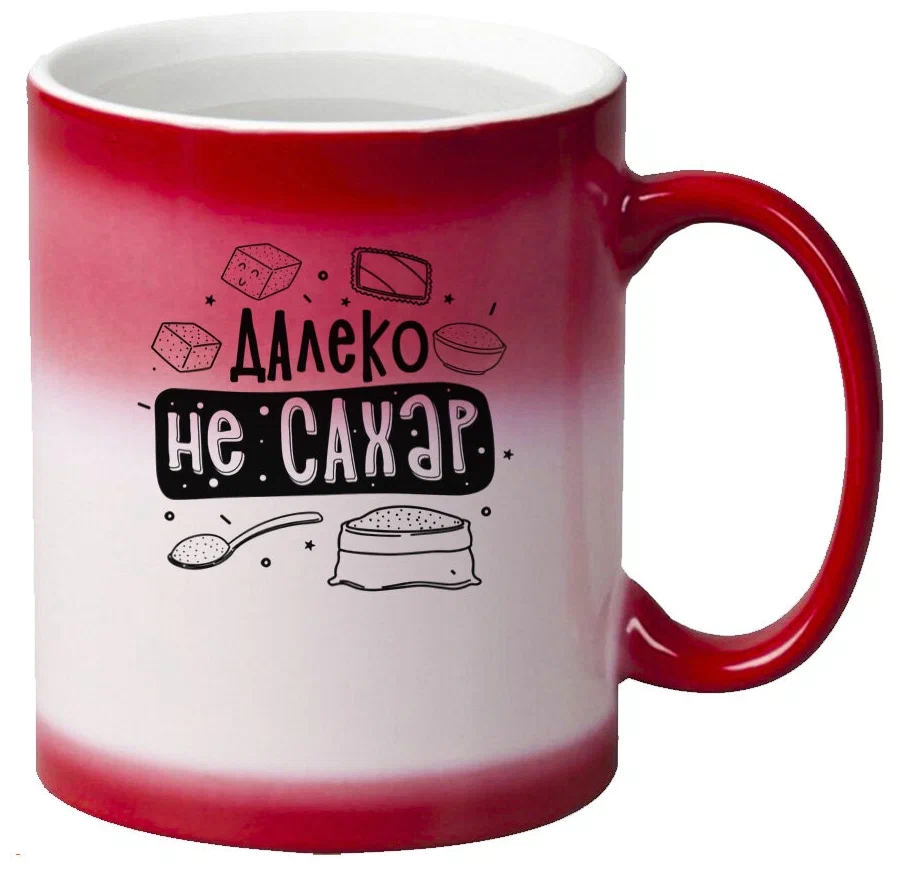

Кружка CoolPodarok Прикол Далеко не сахар