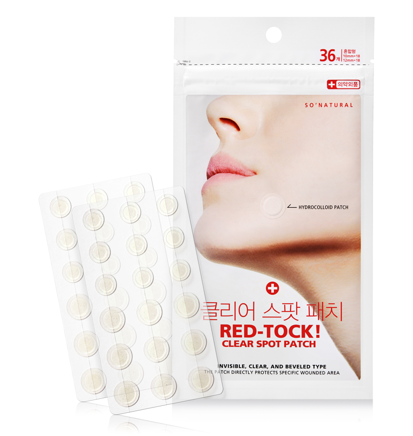 

Патчи против прыщей SO NATURAL Red-Tock Clear Spot Patch, 1 уп / 36 patches