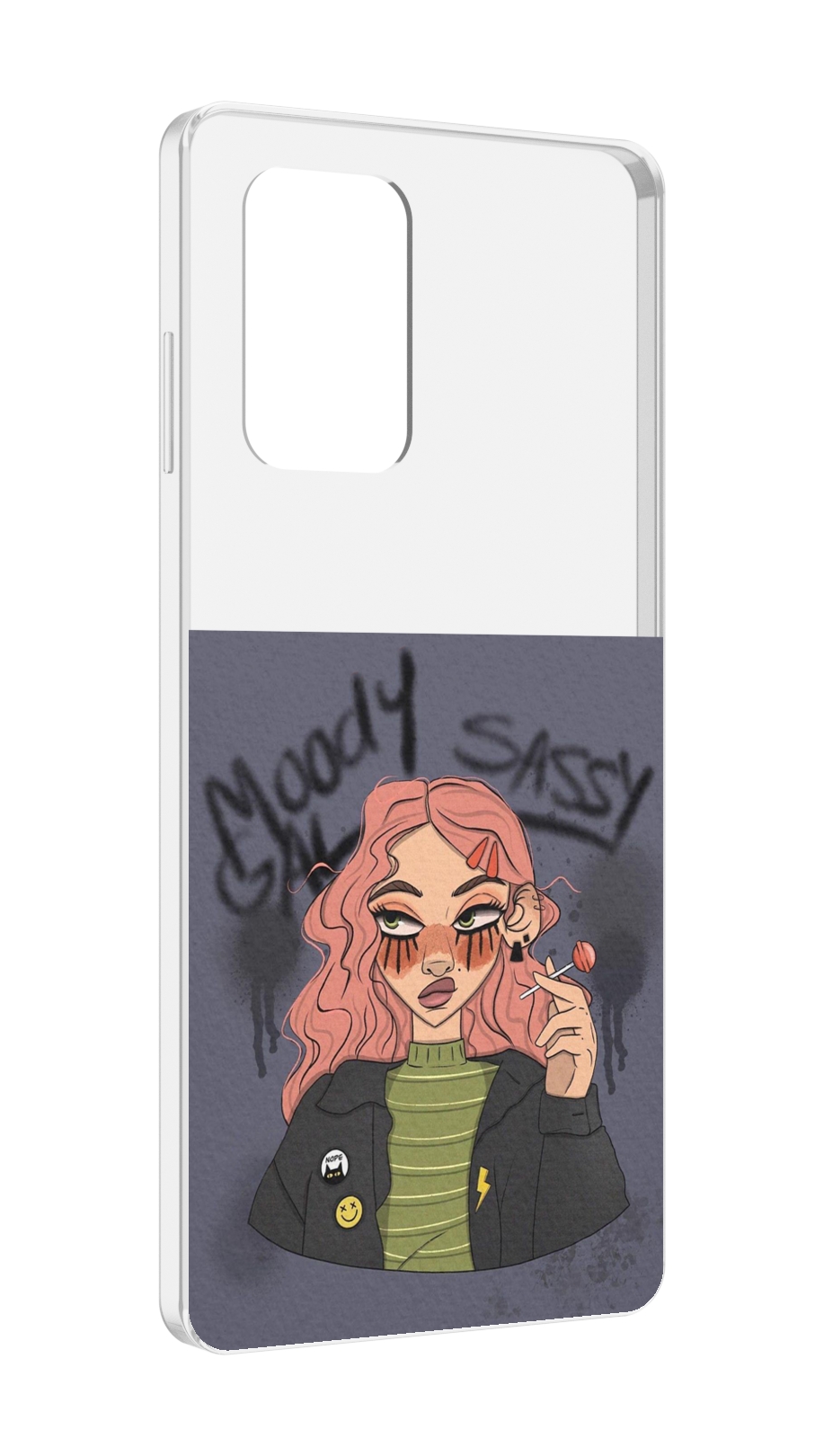 

Чехол MyPads дерзкое-настроение женский для ZTE Blade A72 / ZTE Blade V40 Vita, Прозрачный, Tocco