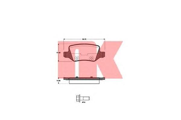 

Тормозные колодки Nk 223348