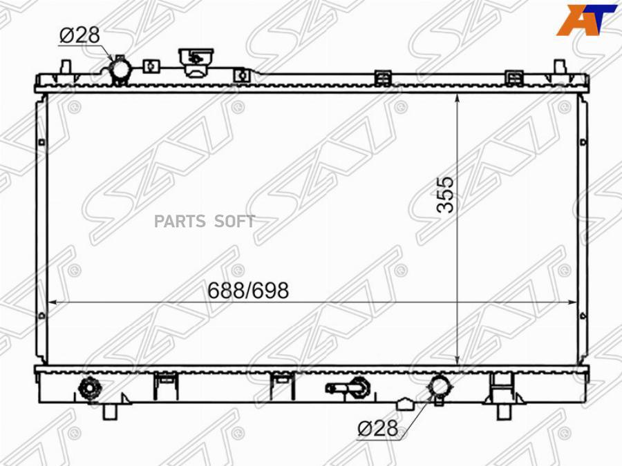 

Радиатор Mazda Premacy/Ford Ixion 99-05 Sat арт. MZ0001-2