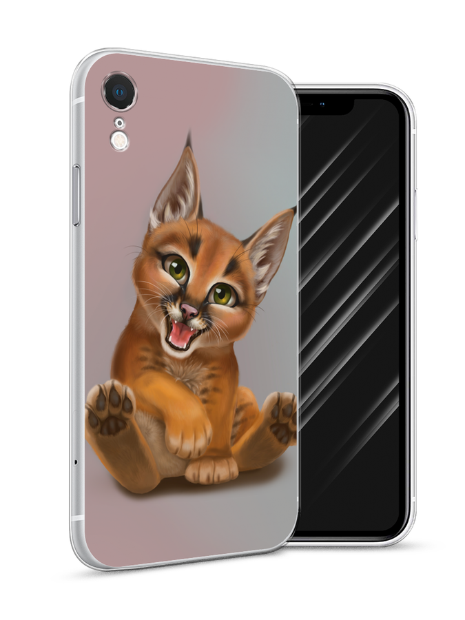 

Чехол Awog на Apple iPhone XR (10R) / Айфон XR (10R) "Малыш рыси", Разноцветный, 12050-1