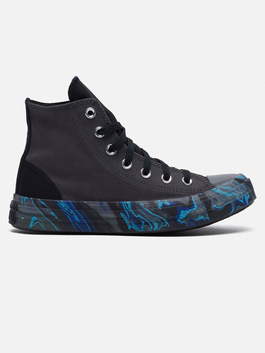 

Кеды унисекс Converse Chuck Taylor All Star CX Marbled High черные 38 EU, Chuck Taylor All Star CX Marbled High