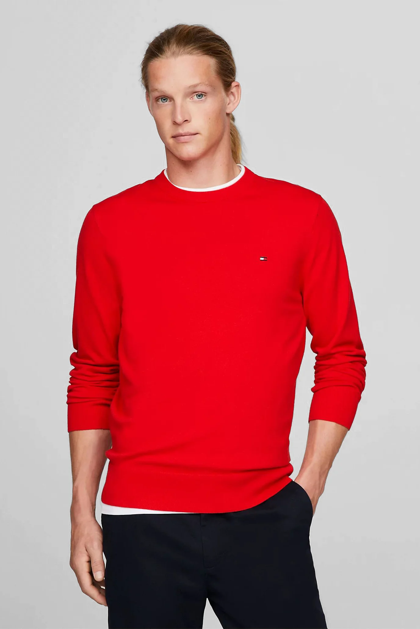 Свитер Tommy Hilfiger для мужчин красный-XNN XS46 MW0MW21316 13990₽