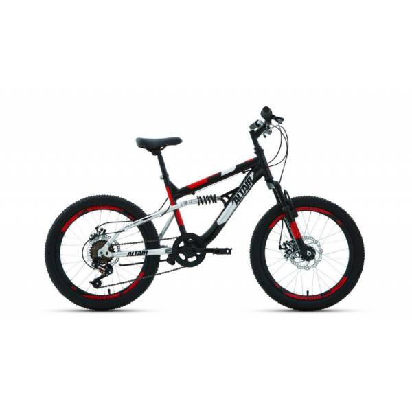 Велосипед 20 FORWARD ALTAIR MTB FSDISKДвухподвес6-ск2022рама 14черныйкрасный 2932000₽