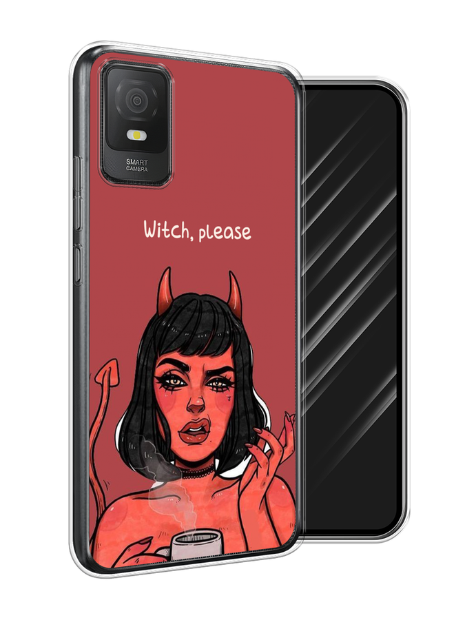 

Чехол Awog на TCL 403 "Evil Girl", Бордовый;черный, 291650-6