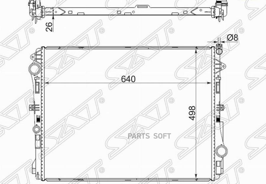 

Радиатор Mercedes S-Class W222/C217 13- Sat арт. MB0012-13