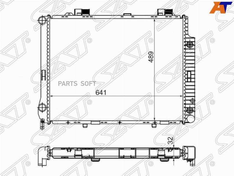 

Радиатор Mercedes E-Class W210 2.8/3.2 95-97 Sat арт. MB0009-1