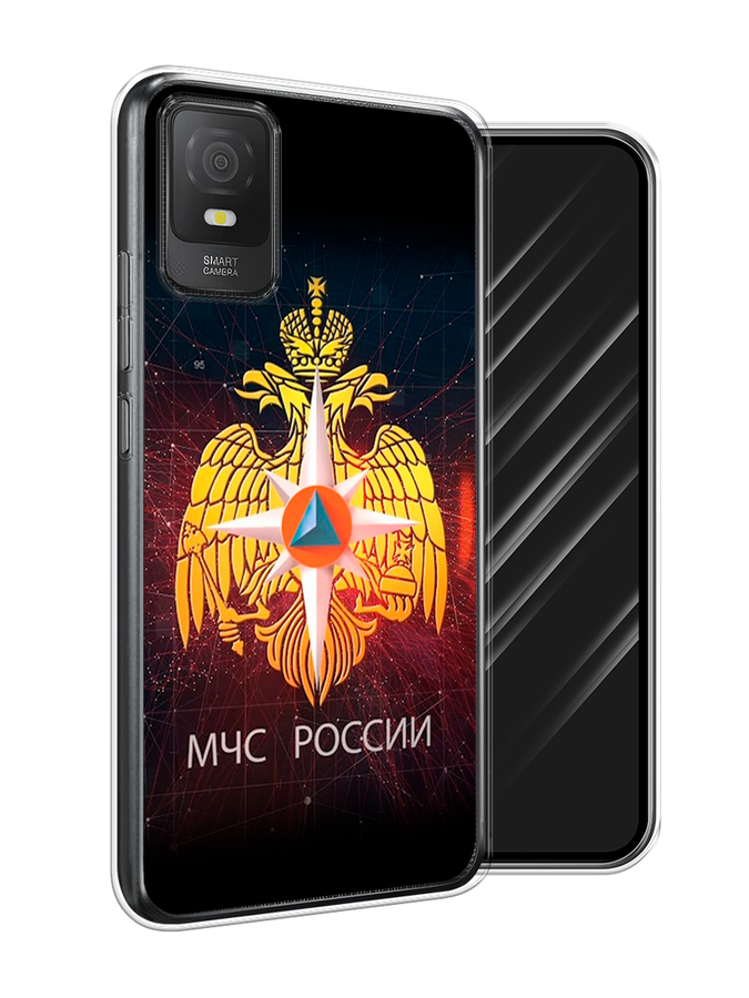 

Чехол Awog на TCL 403 "МЧС России", Черный;желтый;красный, 291650-5