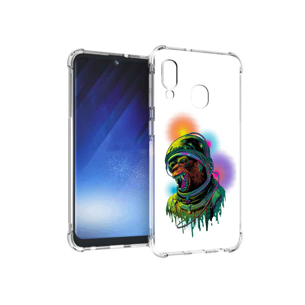Чехол MyPads Tocco для Samsung Galaxy A20e медведь космонавт (PT133424.505.466)