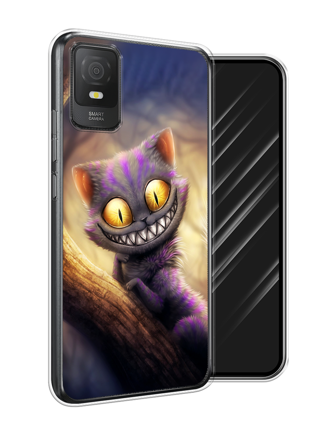 

Чехол Awog на TCL 403 "Cheshire Cat", Фиолетовый;желтый, 291650-1