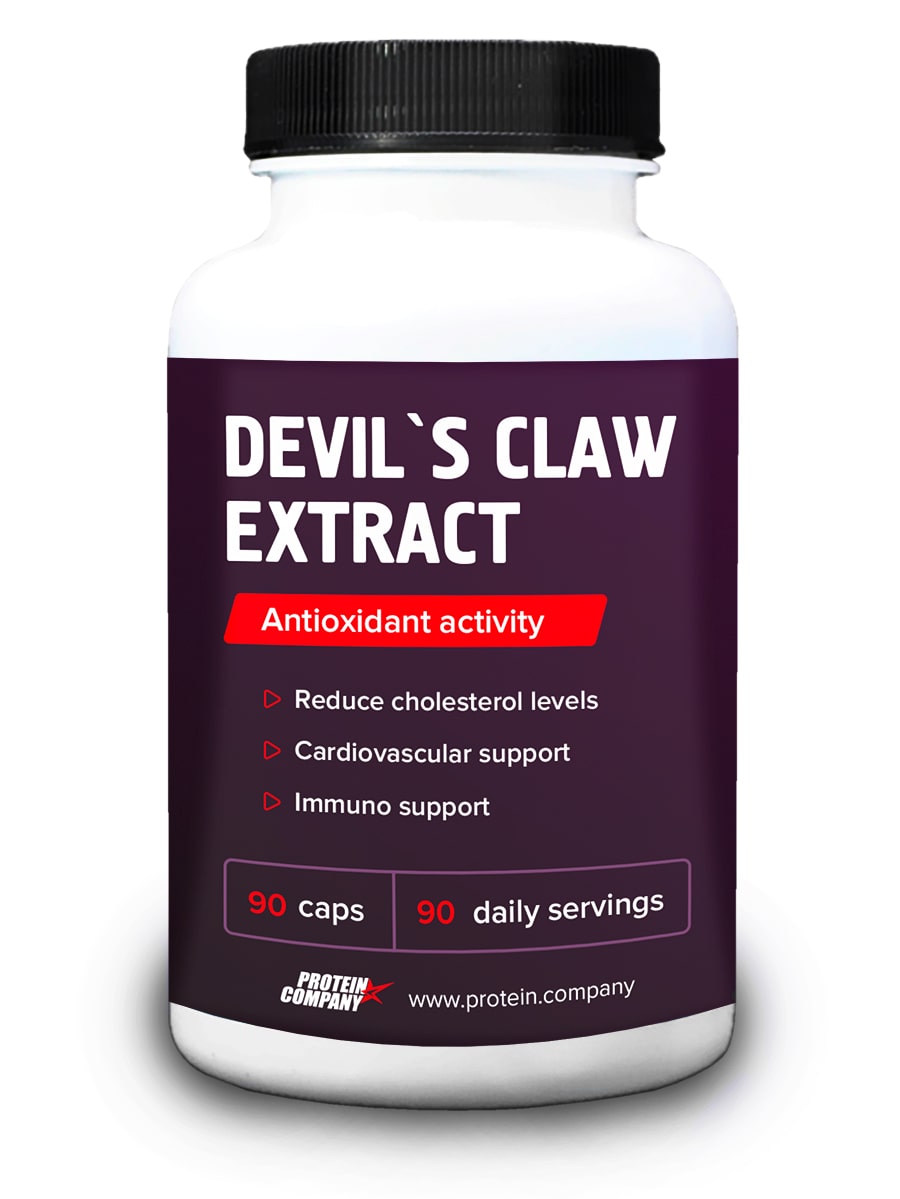 фото Devil`s claw extract, protein.company, экстракт когтя дьявола, 90 порций, 90 капсул