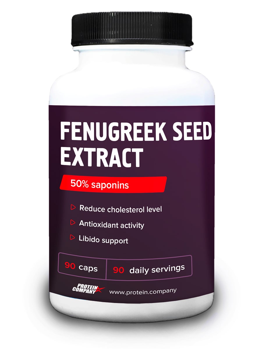 фото Fenugreek seed extract, protein.company, экстракт пажитника, 90 порций, 90 капсул