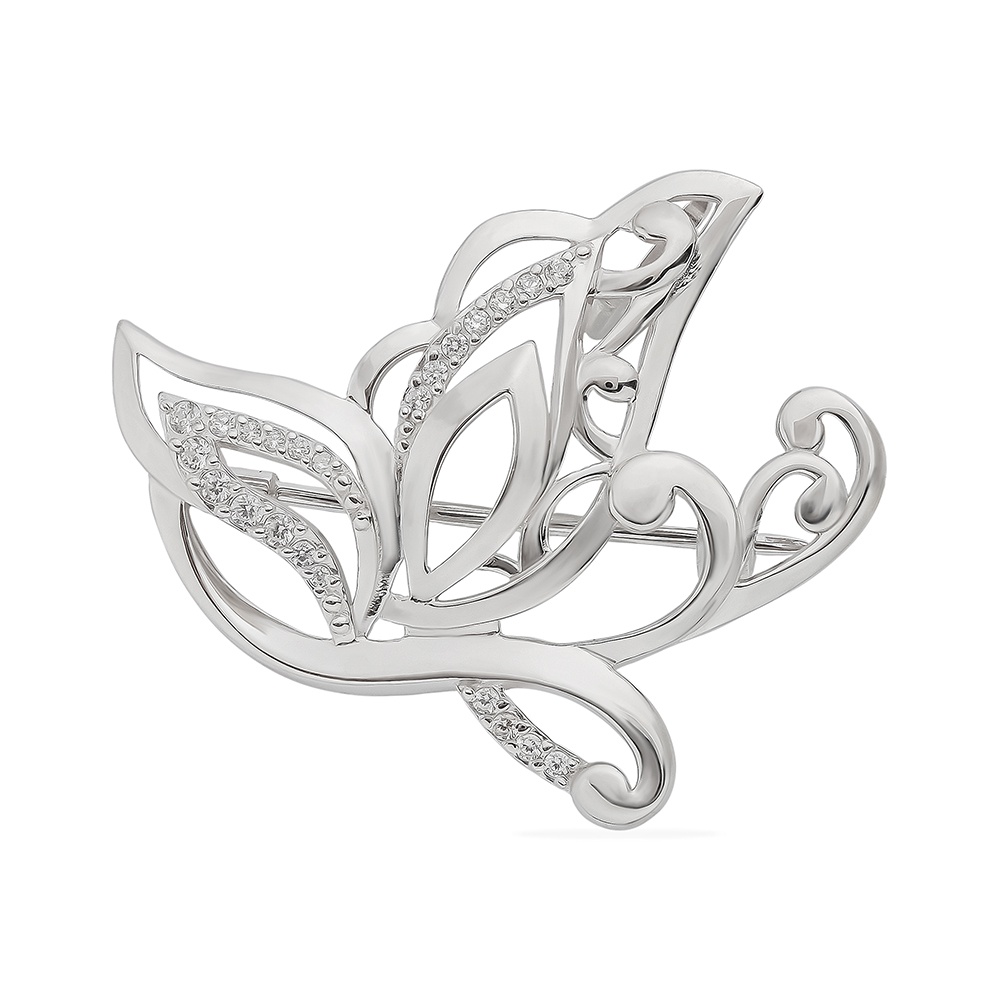 

Брошь из серебра с фианитом 585Gold 709000206, 709000206