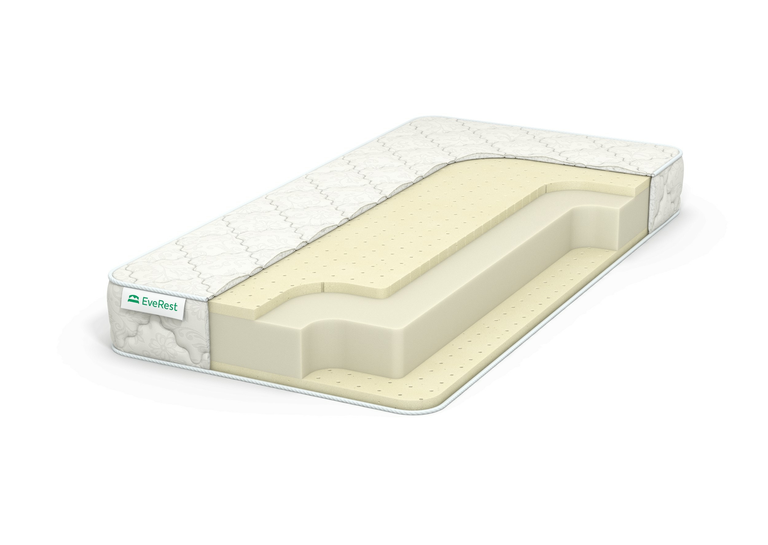 

Матрас EVEREST Ноу Спринг Рестролл Латекс 110х205, Бежевый;белый;серый;серебристый, Рестролл Латекс